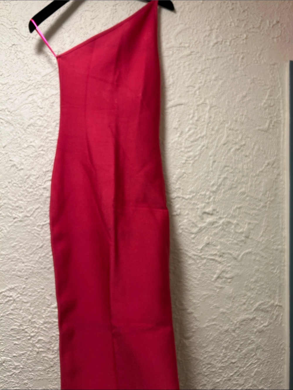 SCARLETT D Fitted One-Shoulder Pink Slip Dress Size Small BRAND NEW WITH TAG